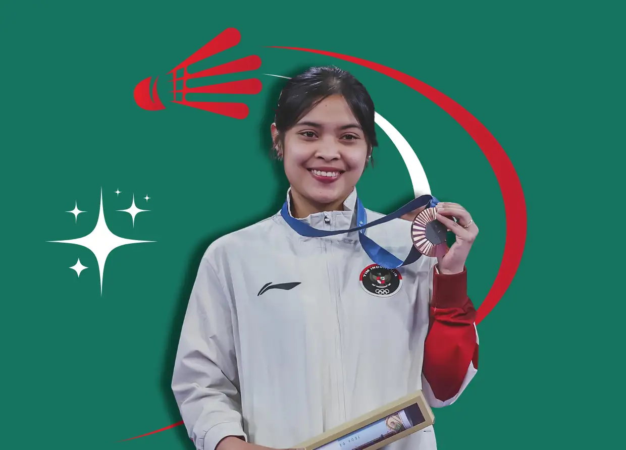 GREGORIA MARISKA TUNJUNG WINS BRONZE MEDAL, SECURES INDONESIA'S FIRST MEDAL AT PARIS 2024 OLYMPICS
