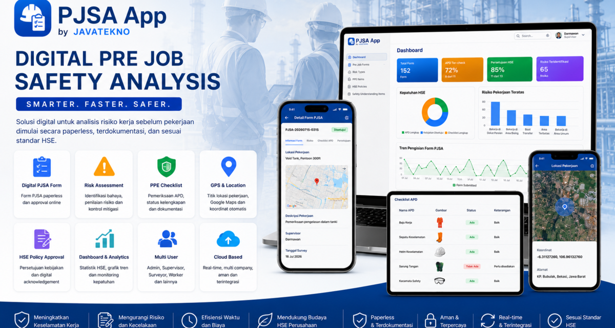 JAVATEKNO - Pre Job Safety Application